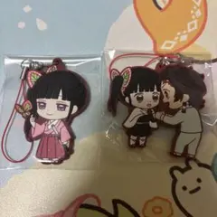 鬼滅の刃 ラバーストラップ 2個セット 栗花落カナヲ