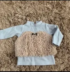 petit main 長袖カットソー 80サイズ 水色