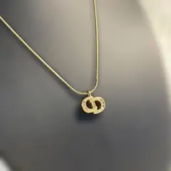 【美品】クリスチャンディオール Christian Dior ネックレス ロゴ