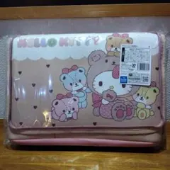 ハローキティ大きなポッケ付きバスケット
