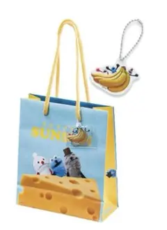 新品未開封 パペットスンスン プチバッグ バレンタイン バナナキーホルダー 付き