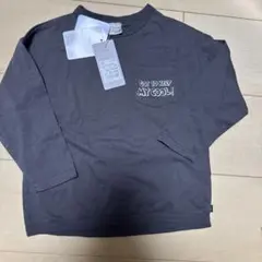 tutatuta ミッキーマウス 長袖カットソー 100cm チャコールグレー