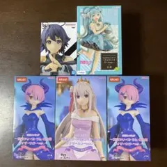 美少女系フィギュア　5体セット　リゼロ、初音ミクなど