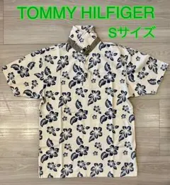TOMMY HILFIGER ポロシャツ【美品】花柄 トミーヒルフィガー