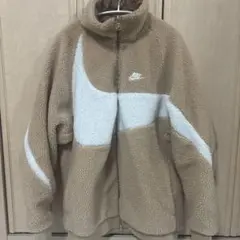 Nike フリースジャケット ベージュ/ホワイト