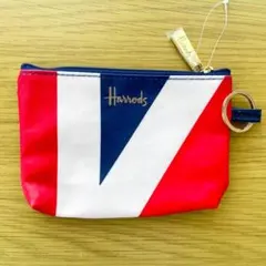 Harrods ユニオンジャック ミニポーチ 小銭入れ キーリング付のサムネイル