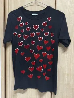 miu miu ハートプリント Tシャツ ブラック Sサイズのサムネイル
