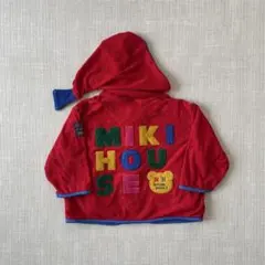 MIKIHOUSE ミキハウス フード付きパーカー 90 レトロ