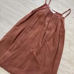 H&M キャミワンピ　テラコッタ　116