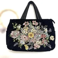 美品✨和装バッグ ビーズバッグ 手刺繍バッグ がま口 総ビーズ