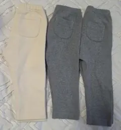 ︎ユニクロ　レギンスパンツ　リブレギンス　３本まとめ売り　80cm