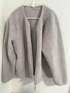 UNIQLO フリースジャケット XL ライトグレー