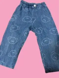 最終価格 アプレレクール 100 くま パンツ デニムのサムネイル