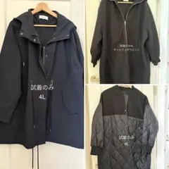 41大きいサイズレディースコート羽織りロング3点