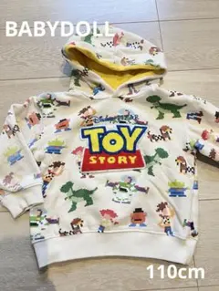 BABYDOLL トイストーリー パーカー 白 110cm