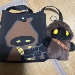 スターウォーズ ジャワ ふわふわマスコットポーチ＆チャーム ニット