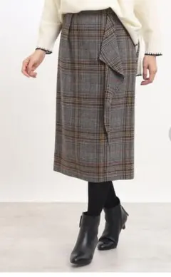 Reflect チェックタイトスカート