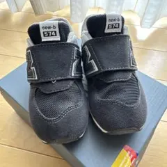 箱あり15.5cm New Balance 574 黒 ニューバランス　キッズ