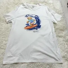 美品ポロラルフローレン　ポロベアTシャツ　白 メンズXL