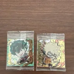 ヒロアカ　ウエハースシール　デク　爆豪セット