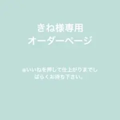 きね様専用ページ