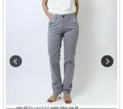 Sweet Camel ■涼■ トラウザー ストライプ　パンツ 美品のサムネイル