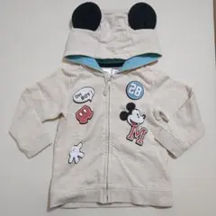H&M ミッキー　パーカー　80