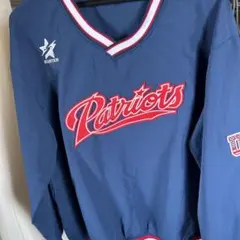 Patriots ナイロンジャケット 青