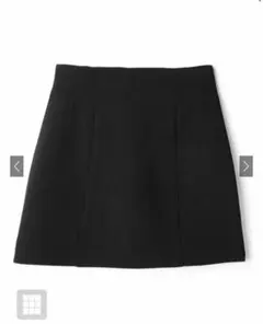 GRL ハイライズミニスカート[gm577］ブラック XS