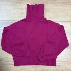 【値下げ！】美品！Ray BEAMS / ピンクタートルネックニット