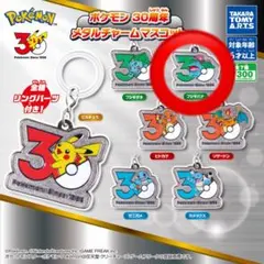 ポケモン 30周年 メタルチャームマスコット