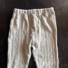 ホワイトダイヤモンド模様レギンス