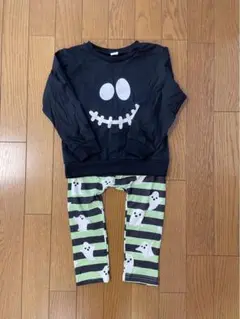 【美品】ハロウィン スケルトン コスチューム 100cm