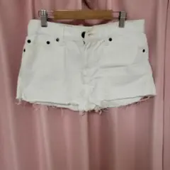 MOUSSY VINTAGE　ホワイト　ショーパン
