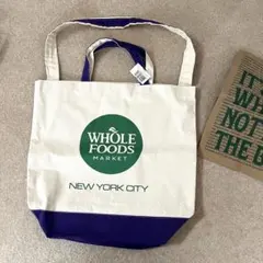 Whole Foods 2wayエコバッグ ショルダー付きトート　NewYork