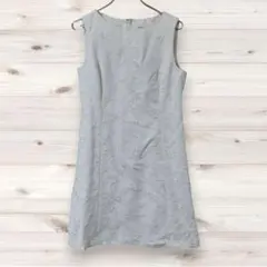 F0213 milano classe ひざ丈ワンピース ノースリーブ(9AR)