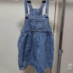 デニムブルー ジャンバースカート 130