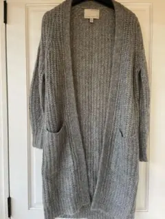 モヘア ロングカーディガン グレー バナナリパブリック 美品 バナリパ