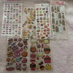 平成レトロ シール まとめ売り ぷくぷくシール　可愛い