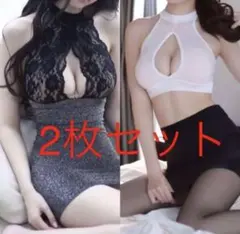 2枚セットミニスカートワンピース