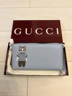 【新品】GUCCI ヒグチユウコ 長財布 ライトブルー