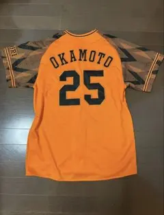 ジャイアンツ岡本和真選手アンダーアーマー製2020橙魂ユニフォームＬＧ★巨人