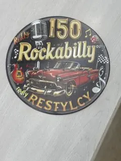 150 Rockabilly メタルプレート アンティーク調