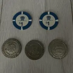 カジノチップ $1 5枚セット