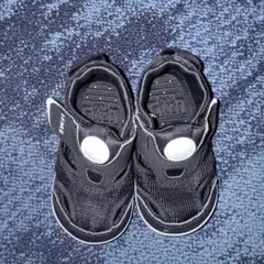 IFME ブラック サンダル マジックテープ　13.5センチ