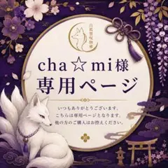 cha☆mi様専用ページ