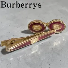 良品✨Burberrys ネクタイピン　カフスリンクス　セット　バーバリーズ