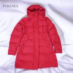 PYRENEX ダウンコート フード付き レッド レディース アウターのサムネイル