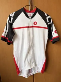 Castelli サイクルジャージ ホワイト レッド ブラック XLのサムネイル