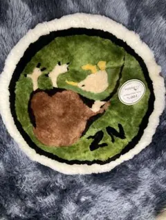 Halltex 100%ウール 円形マット 動物モチーフ